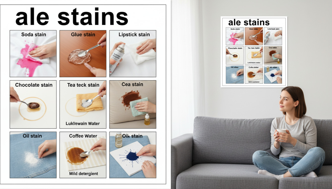 رفع لکه های سخت مبل با روش‌های خانگی